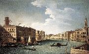 CANAL, Bernardo The Grand Canal with the Fabbriche Nuove at Rialto oil on canvas